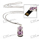 Crystal Stainless Steel Necklace with Hidden USB 2.0 Jump/Flash Drive (4GB)