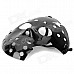 Stylish Multi-hole Broken Face Plastic Mask - Black