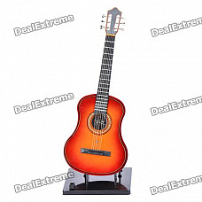 Mini Handheld 17" 6-String Electric Guitar Toy - Random Color (2*AA)