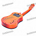 Mini Handheld 17" 6-String Electric Guitar Toy - Random Color (2*AA)