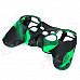 Protective Silicone Cover Case for PS3 Controller - Camouflage Dark Green