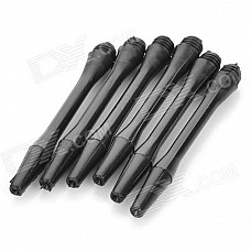 Professional PVC Dart Stick - Black (6-Piece -Pack)