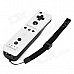 GOiGOME Nunchuck + Remote Controller w/ Motion Plus / Silicone Case for Wii - White + Black (2 x AA)