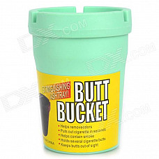 Auto Car Butt Bucket Extinguishing Ashtray - Green