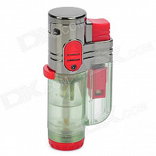 2000'C Tri-Flame Butane Jet Torch Lighter - Red