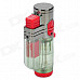 2000'C Tri-Flame Butane Jet Torch Lighter - Red