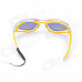 Stylish LED Cold Light Evening Party Glasses - Yellow (2 x AA)