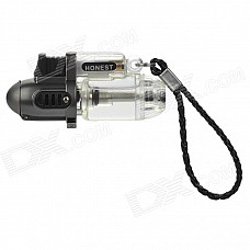 1300'C Windproof Butane Jet Torch Lighter - Grey + Transparent