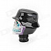 Cool Skull in Hat Style Resin Car Gear Shift Knob - White + Black