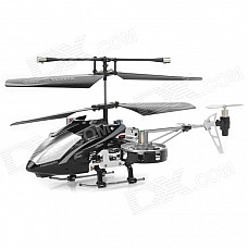 Rechargeable 4-Channel R/C Helicopter w/ IR Throttle Stick Controller and Gyroscope - Black + Silver