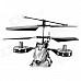 Rechargeable 4-Channel R/C Helicopter w/ IR Throttle Stick Controller and Gyroscope - Black + Silver