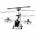 Rechargeable 4-Channel R/C Helicopter w/ IR Throttle Stick Controller and Gyroscope - Black + White