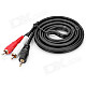MYE 3.5mm Male to 2-RCA Male Adapter Cable - Black (150cm)