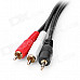 MYE 3.5mm Male to 2-RCA Male Adapter Cable - Black (150cm)