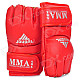 Martial Arts Training Free Combat Half Fingers Gloves - Red (Pair)
