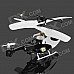 Iphone/Ipod Touch/Ipad Controlled Ultra-Mini 3.5-CH Infrared R/C Helicopter w/ Gyro - White + Black