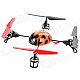 Creative 2.4GHz Remote Control 4-CH Beetle Style Flying UFO w/ Gyro - Orange + Black + Red