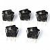 Car OFF/ON Rocker Switches with Green Light Indicator (5-Piece Pack / 12V)