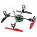 V929 2.4GHz Remote Control 4-CH Beetle Style Flying UFO - Green + Black + Red