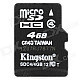 Genuine Kingston Micro SDHC / TF Memory Card (4GB / Class 4)