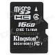 Genuine Kingston Micro SDHC TF Memory Card (16GB)