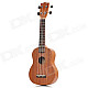 Mini Handheld 21" 4-String Ukulele - Wood Color