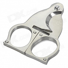 Triangular Stainless Steel Cigar Cutter - Silver