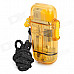 Stylish Windproof Water Resistant Butane Jet Lighter - Yellow