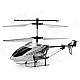 Rechargeable 3-CH R/C Helicopter w/ IR Throttle Stick Controller & Gyroscope - Black + Silver