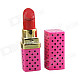 Creative Lipstick Shaped Butane Gas Lighter - Red + Pink