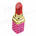 Creative Lipstick Shaped Butane Gas Lighter - Red + Pink