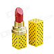 Creative Lipstick Style Butane Gas Lighter - Yellow