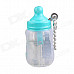 Cute Feeding Bottle Style Blue Flame Butane Gas Lighter with Chain - Plastic