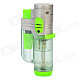 2000'C Tri-Flame Zinc Alloy Windproof Butane Jet Torch Lighter - Green