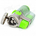 2000'C Tri-Flame Zinc Alloy Windproof Butane Jet Torch Lighter - Green