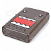 Domo-kun Pattern Kerosene Oil Lighter - Dark Brown