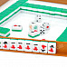 Travel Portable Acrylic Mahjong Tiles Set - Green + White