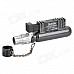 1300'C Windproof Blue Flame Butane Jet Torch Lighter - Black + Silver