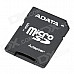 ADATA Micro SD HC / TF Memory Card w/ SD Adapter- 32GB (Class 4)