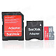 SanDisk Micro SD / TF Memory Card w/ SD Adapter - 32GB (Class 10)