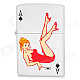 Spades Ace Style Metal Kerosene Oil Lighter - White