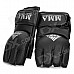 Half Finger Boxing Training Gloves - Black (2-Piece Pack)