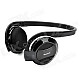 X7 Rechargeable Bluetooth V2.1+EDR MP3 Player Headphones Headset - Black (160 Hours-Standby)