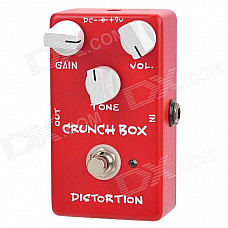 Guitar Crunch Box Digital Distortion Effect Pedal - Red