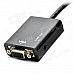 HDMI v1.3 Male to VGA Female Converter Adapter w/ 3.5mm Audio Jack - Black