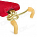 4/4-3/4 Violin Shoulder Rest - Red + Golden (19cm)