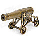 Retro Cannon Style Zinc Alloy Butane Lighter - Bronze