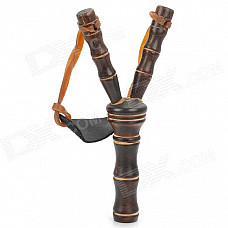 Stylish Wooden Slingshot - Brown