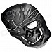 Cool Pirate Skull Face Mask - Silver Grey + Black