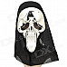 Halloween Screaming Skull Face Mask for Cosplay Party - Silver + Black